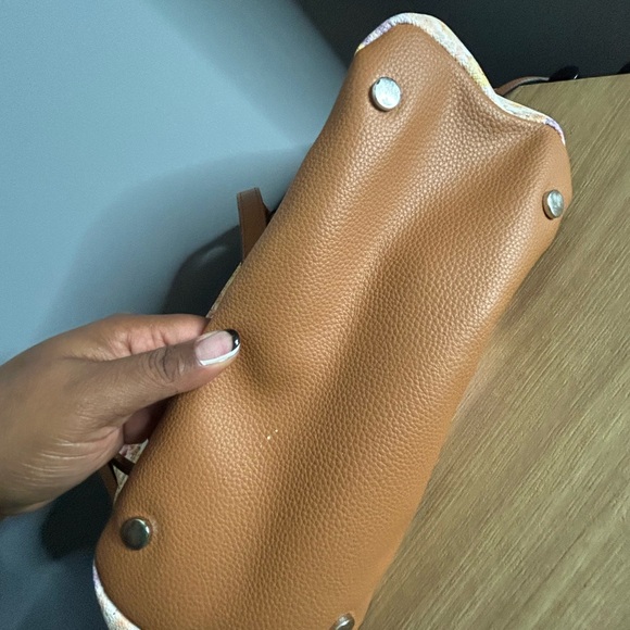 Dana Buchanan Floral Crossbody Satchel with Tan Accents - Picture 8 of 9